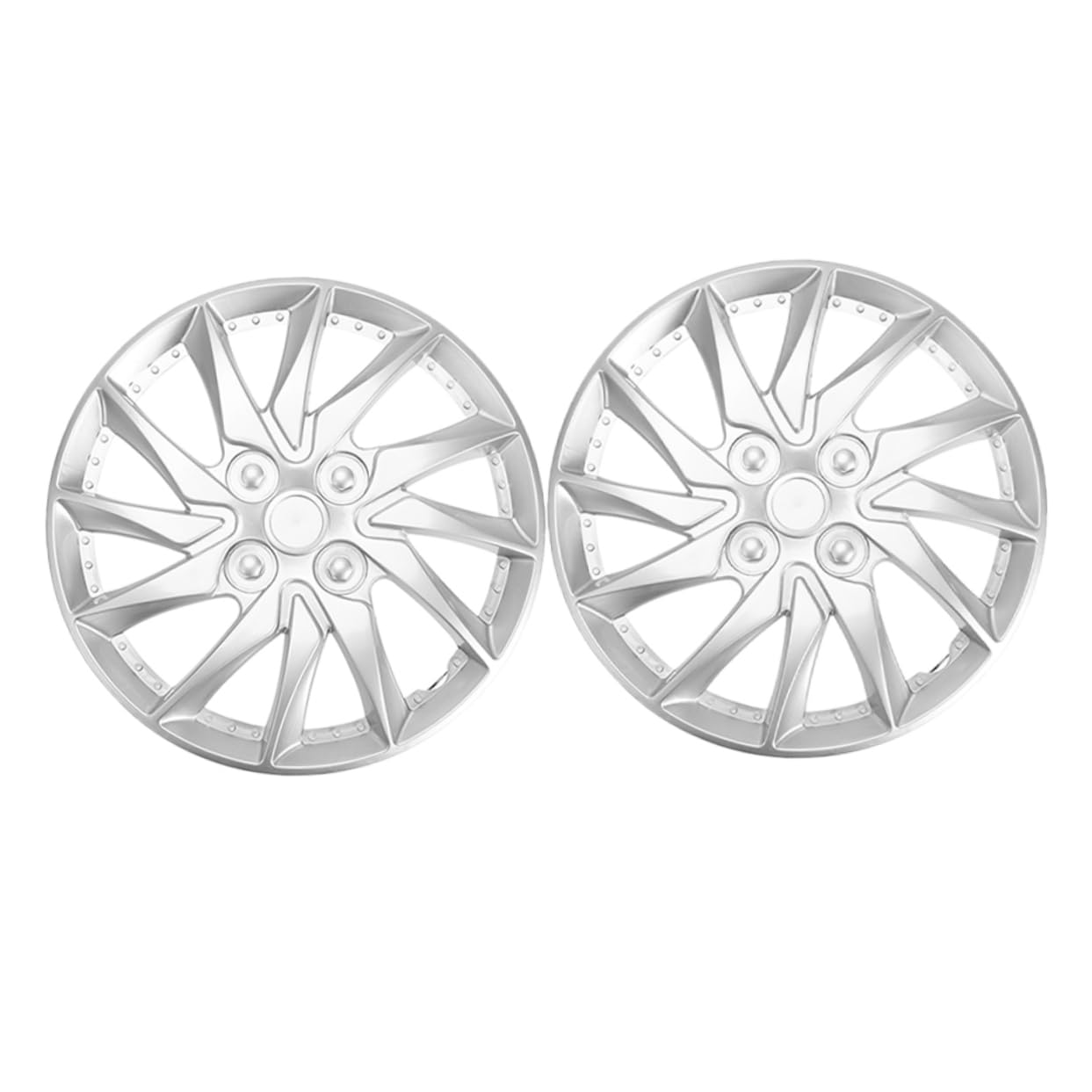 HEALEEP 2 Stück Dekorative Radnabenabdeckung Radabdeckung Radmittenkappen Auto Ersatz für trimmen Schwarz Rand dekorative Nabenabdeckungen 14 Zoll Radkappen Plastik Silver HEALEEP 2 Stück Dekorative Radnabenabdeckung Radabdeckung Radmittenkappen Auto Ersatz für trimmen Schwarz Rand dekorative Nabenabdeckungen 14 Zoll Radkappen Plastik Silver von HEALEEP