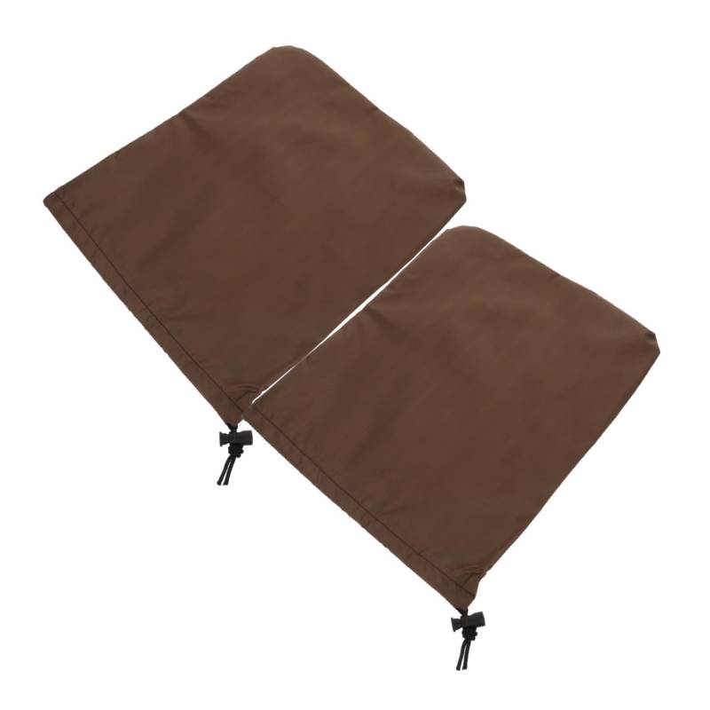 HEALEEP 2 Stück Schneedecke Rückspiegel Rückseite Schutz Auto-Seitenspiegelabdeckungen Zubehör für Autospiegel universelle Seitenspiegelabdeckung Polyester Coffee von HEALEEP