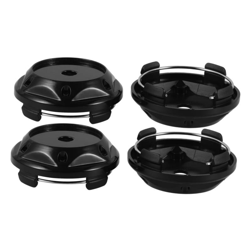 HEALEEP 4 Stück Nabenmittelkappe Modern Auto Radkappen Zentrisch Für Fahrzeug Hubs Radnabenkappe Nabenkappen Radmittenkappen Mittelkappen Abs Black von HEALEEP