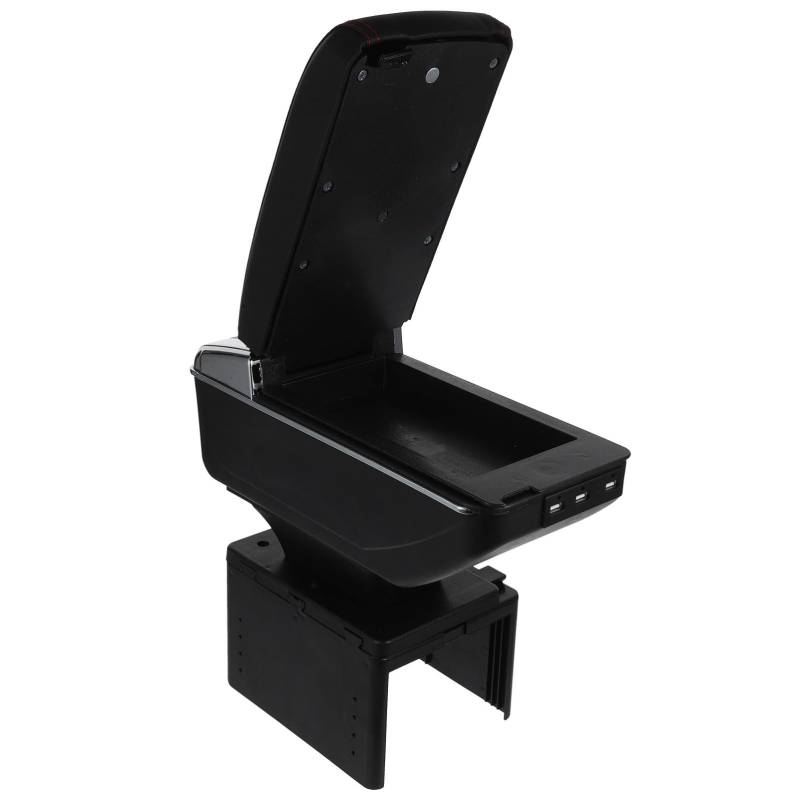 HEALEEP Auto armlehne Box ausruhen Schutz Universal- Abdeckung Ergonomisch Ellbogenstützenpolster Armruhekissen für Auto erhöhtes Armlehnenpolster Auto Ellenbogenauflage Plastik Schwarz von HEALEEP