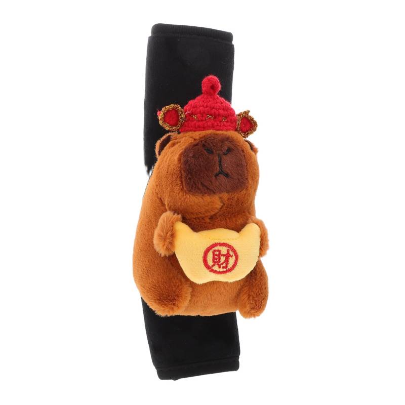 HEALEEP Entzückende Capybara Auto Abdeckung Cartoon Capybara Pad Autos Sitzhalle Abdeckung Schulter Schulter Kissen Sicherheitsgurthülle Für Auto von HEALEEP