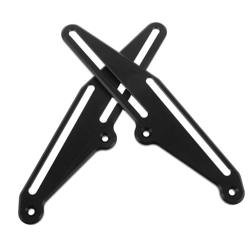 HEALLILY 1 Paar Windschutzscheibenregler Motorrad Windschutzscheibeneinsteller Elektroroller Windschutzscheibenhalterung Windschutzscheibeneinsteller Schwarze Aluminiumlegierung von HEALLILY