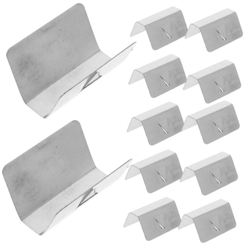 HEALLILY 12Stücke Auto Windabweiser Clips Befestigungsclips für Windschutzscheiben Metallklammern zur Sicheren Montage von Windabweiser Kanälen Einfache Installation und Hohe von HEALLILY