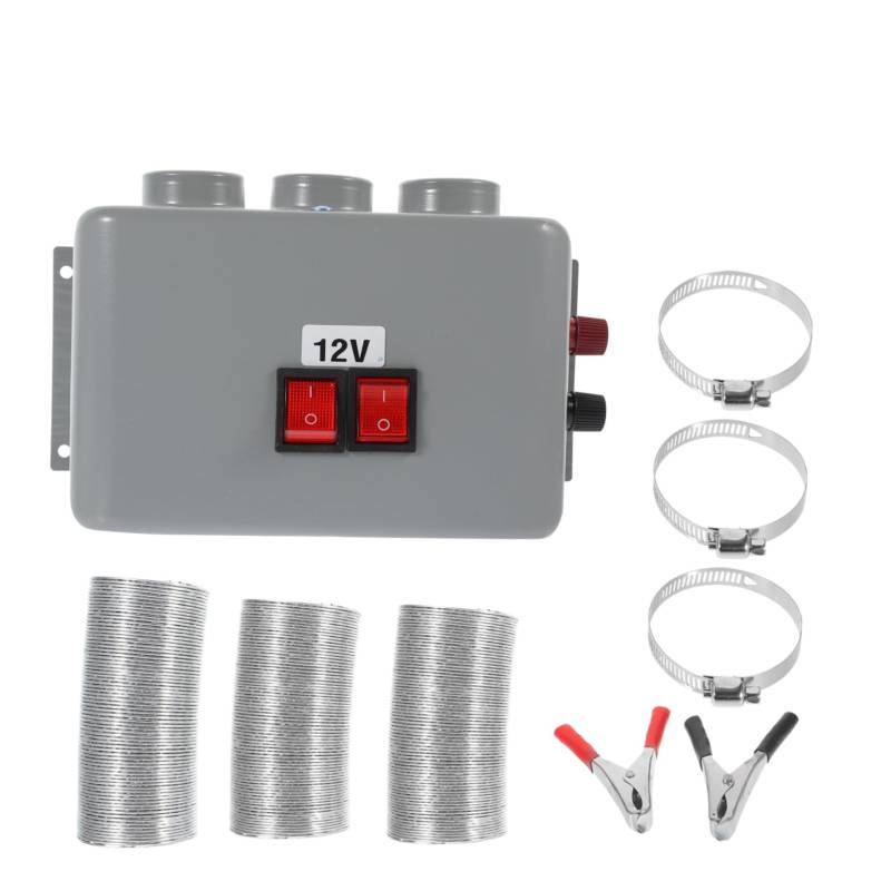 HEALLILY 12V Auto Heizlüfter Windschutzscheibe Defogger Tragbarer Elektrischer Heizer für Auto Geräuscharm Überhitzungsschutz Sicherer Defroster für Kalte Wintertage von HEALLILY