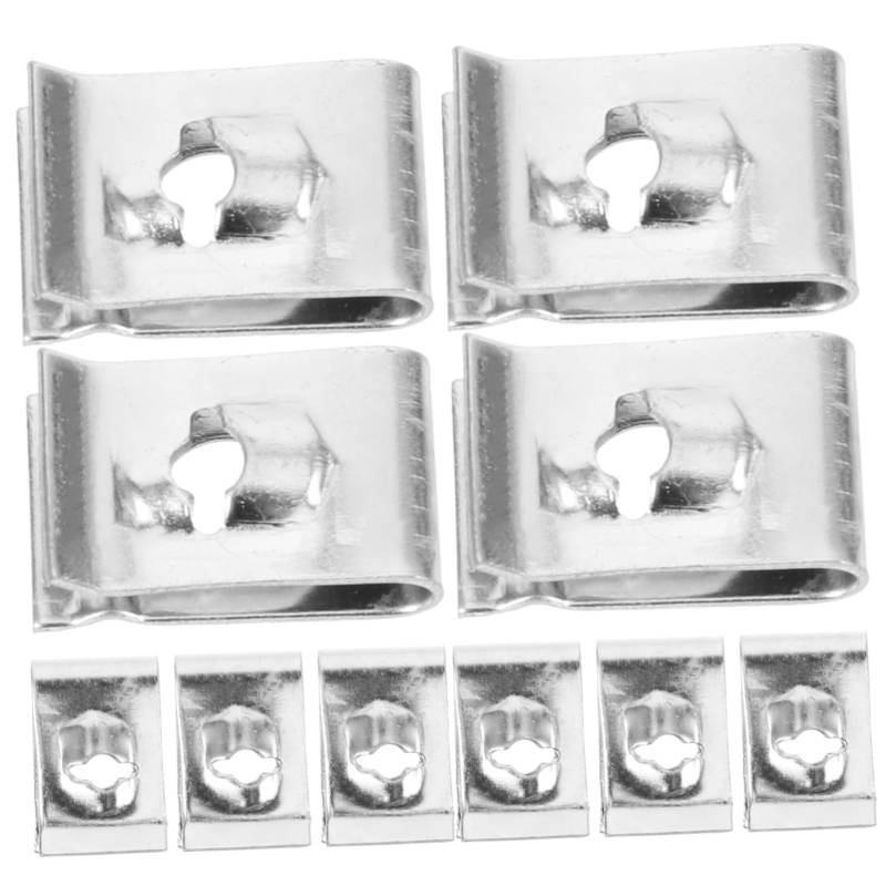 HEALLILY 1Packung Kfz U Clips Schraubklemmen Befestigungselemente für Autoverkleidungen Nummernschild Schraubclips Rostfreies Einfach zu Installieren Vielseitig Einsetzbar von HEALLILY