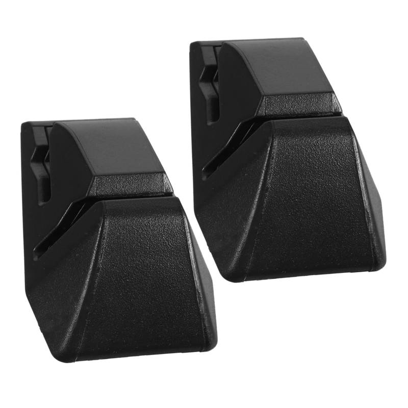 HEALLILY 2 Stück Autokartenhalter Zubehör Inhaber Slot Auto-Notizblockhalter Parkscheinhalter für Armaturenbrett Ticketkartenclip fürs Auto Autoclip für Karte Abs Black von HEALLILY