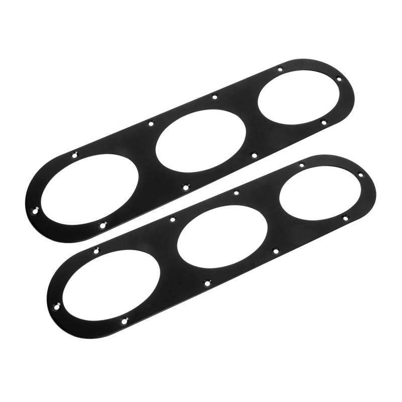HEALLILY 2 Stück Spoiler Stoßfänger Diffusor -Panel Zubehör Auto Rückseite Heckstoßfänger-diffusorplatte Luftumleitungs-diffusorplatte Schwarz Aluminiumlegierung von HEALLILY