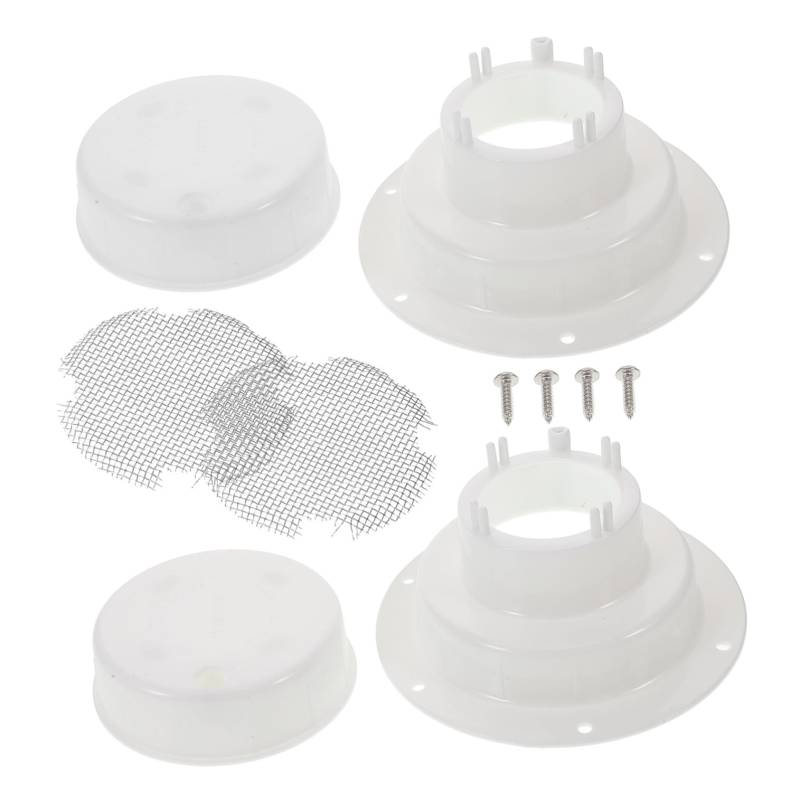 HEALLILY 2Stücke Entlüftungskappe Dachabdeckkappe für Sanitärschläuche gegen Tiere und Gerüche Wetterbeständig für Optimale Belüftung von HEALLILY