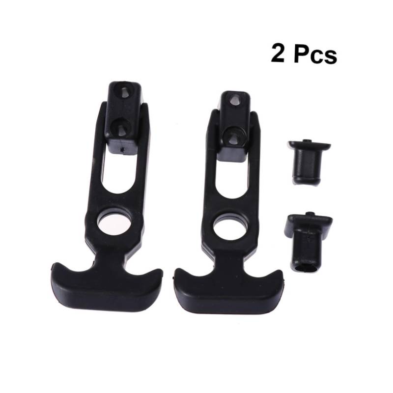 HEALLILY 2Stücke Kfz Umpackclip aus Einstellbarer Stoßstangenverkleidung Heckkastenaufroller Riegel Universeller Clip für Auto Robust und Rostbeständig Schwarz von HEALLILY
