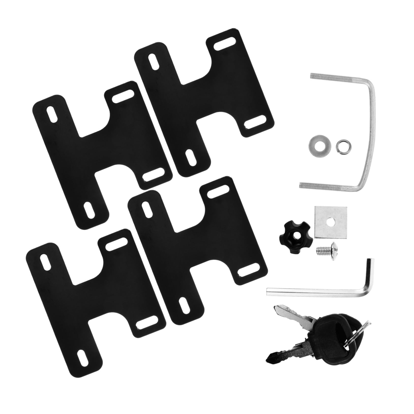 HEALLILY 4 Stück Gepäckträger-Befestigungsclip Autodachträger Universal- Unterstützung Gestell Montage Autos Auto-Topper-Clip Querträgerklemmen für Dachträger Eisen Black HEALLILY 4 Stück Gepäckträger-Befestigungsclip Autodachträger Universal- Unterstützung Gestell Montage Autos Auto-Topper-Clip Querträgerklemmen für Dachträger Eisen Black von HEALLILY