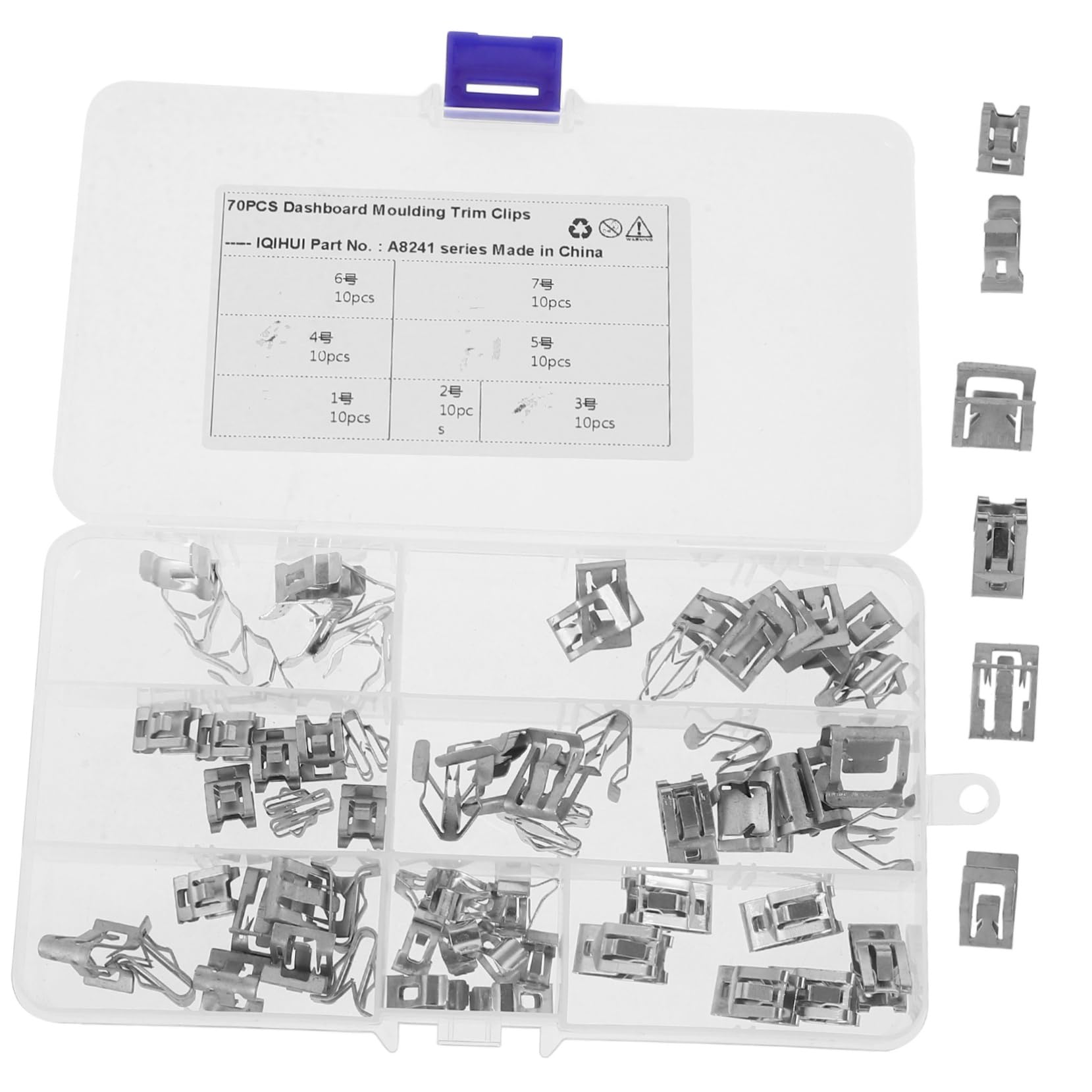 HEALLILY 70 Stück Clips Automobil Trimmclips Autoclips Verkleidungsklammern Liner-Clips Teile Bindestrich Panel-halteklammern Zubehör Vinyl Bausatz Weiß Trimmen Festsetzung Kohlenstoffstahl HEALLILY 70 Stück Clips Automobil Trimmclips Autoclips Verkleidungsklammern Liner-Clips Teile Bindestrich Panel-halteklammern Zubehör Vinyl Bausatz Weiß Trimmen Festsetzung Kohlenstoffstahl von HEALLILY
