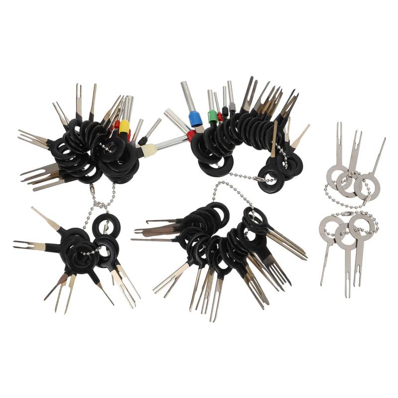 HEALLILY 73Stücke Auto Terminal Extraktor Teiliges für Kfz Anschlussstecker Einfach zu Bedienen Kompaktes Design Verstellbare für Verschiedene Steckverbindungen von HEALLILY