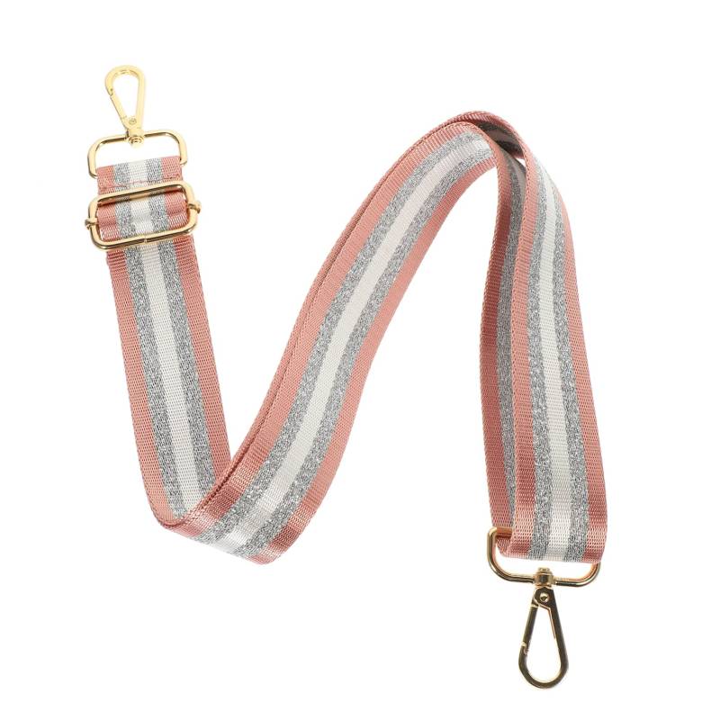 HEALSOPTHY Heller Drahtbeutel Taschengurte Ersetzen Kette Einstellbar Veränderbar Ersatz Für Schulter Taschenriemen Ersetzen Zubehör Taschengurte Mit Clips Polyester Rosa von HEALSOPTHY