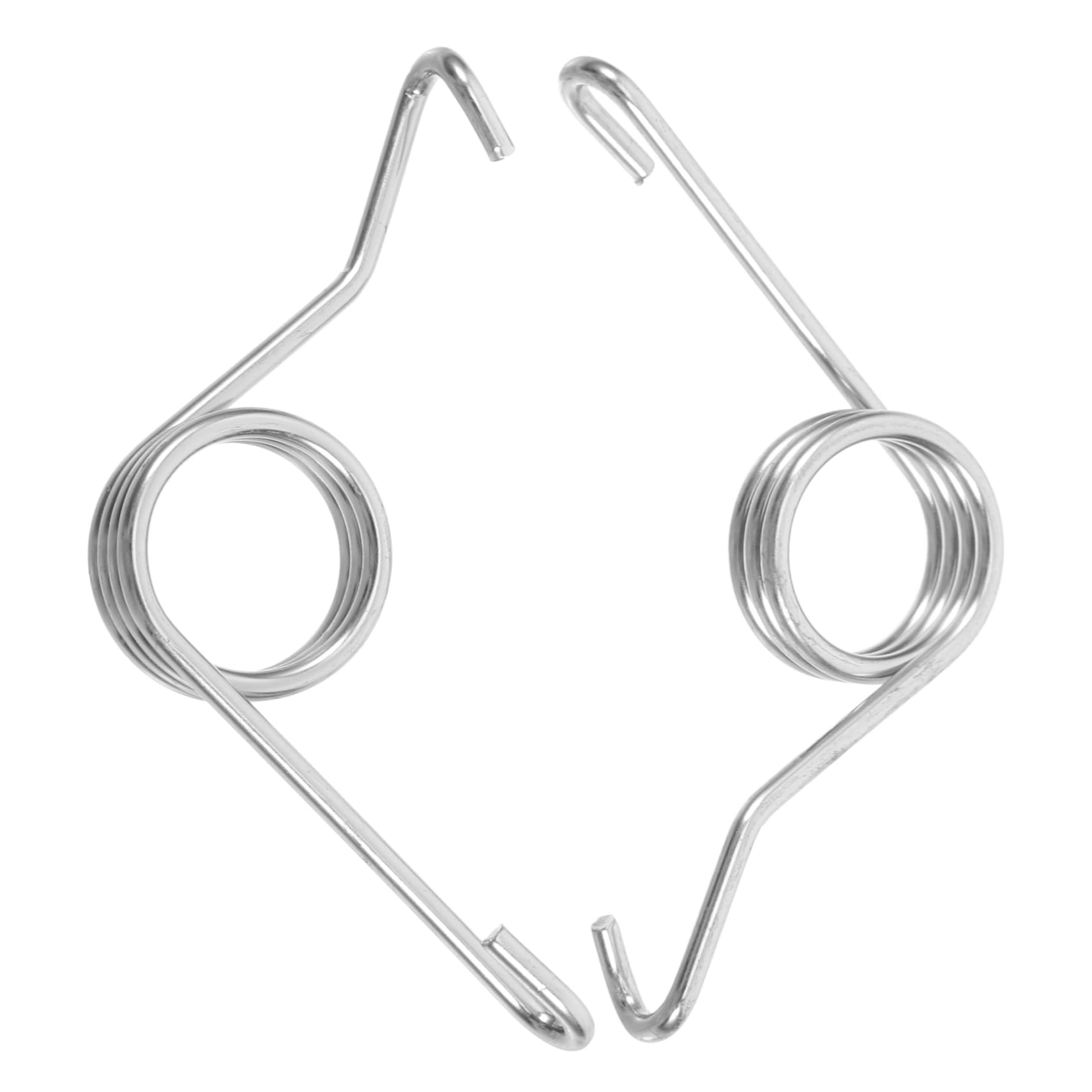 HEATSHAKING 2 Stück Bremssattel Spring Pedalfederanordnung schwere Federklemmen Bremsrückholfeder komplette Pedalrückholfeder des Bremspedals Federspeicherbremse Stahl Silber von HEATSHAKING