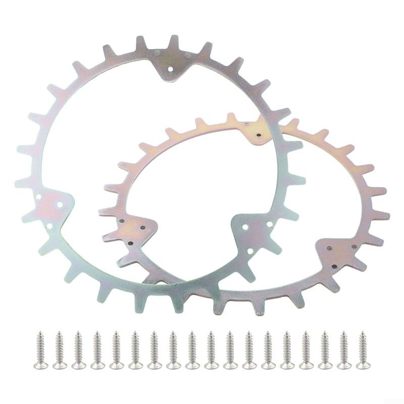 HEBEOT Rutschfestes Spikesystem, 252 mm Traktionsrad für Rasenmäher 420 320 430X für 435X 440 450X Rasenmäher Roboter von HEBEOT