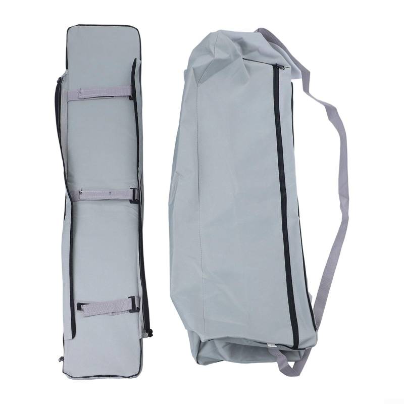 HEBEOT Sitzbankbezug, 420D Oxford-Gewebe, aufblasbar, für verschiedene Sitzbankmaße (Grau, 85 cm) von HEBEOT