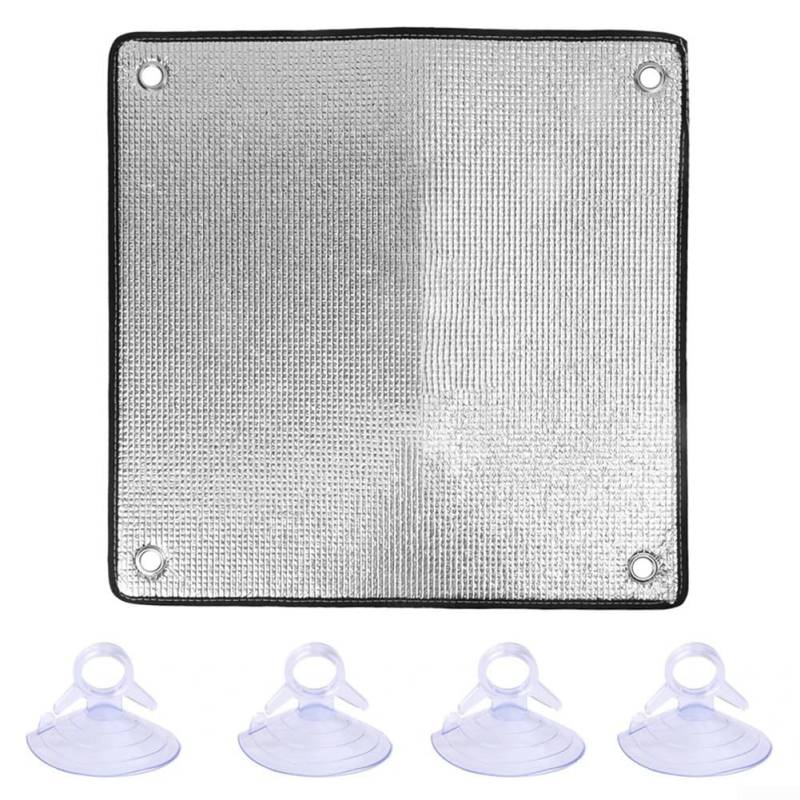 Sonnenschutz, Aluminiumfolie für Dächer, wetterbeständig und effektiv für verschiedene Umgebungen (50 x 50 cm) von HEBEOT