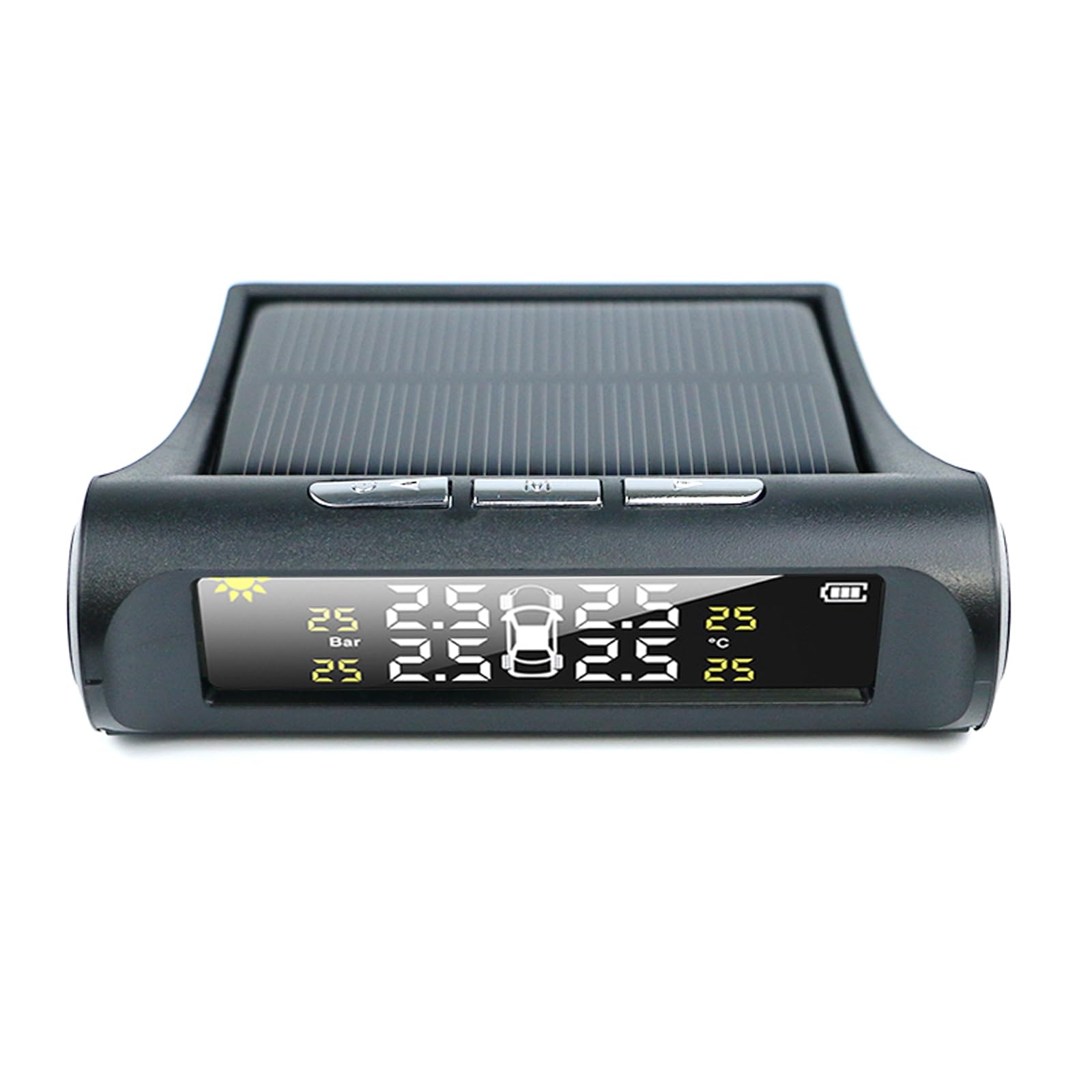 HEBERUCK TPMS Reifendruckkontrollsystem, Solarladung Reifendrucksensor mit 4 Externen Sensoren & LCD Display, Kabellos Reifendrucküberwachungssystem für Van RV LKW SUV HEBERUCK TPMS Reifendruckkontrollsystem, Solarladung Reifendrucksensor mit 4 Externen Sensoren & LCD Display, Kabellos Reifendrucküberwachungssystem für Van RV LKW SUV von HEBERUCK