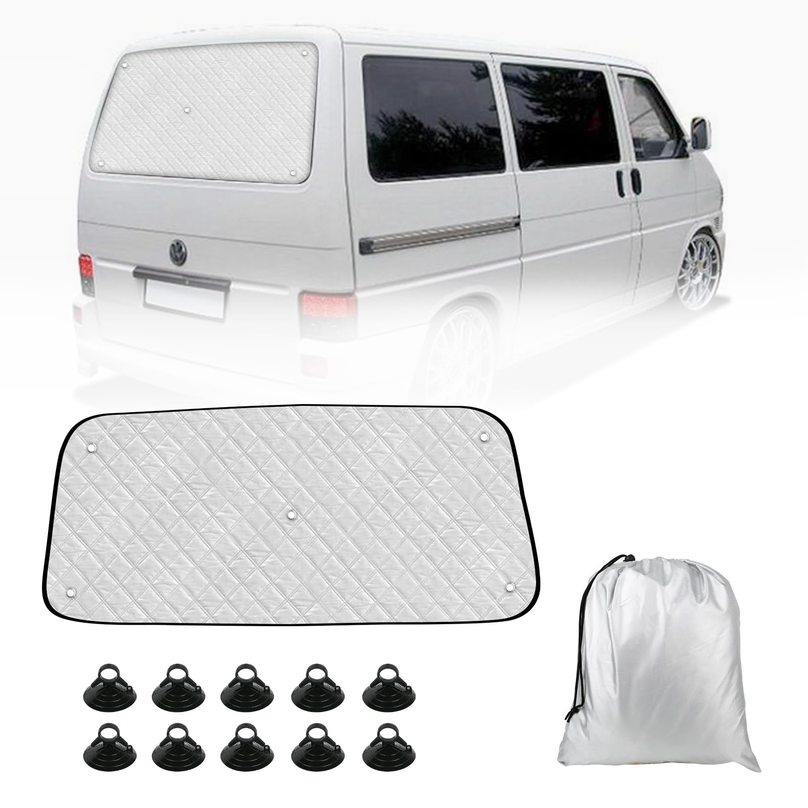 Thermomatte Passend für VW T4 Eintürige Heckklappe, Sonnenschutz Auto Frontscheibe Innen Passend, Auto Sonnenblende Frontscheibenabdeckung, Eintürige Heckklappe Sonnenblende Thermomatte Passend für VW T4 Eintürige Heckklappe, Sonnenschutz Auto Frontscheibe Innen Passend, Auto Sonnenblende Frontscheibenabdeckung, Eintürige Heckklappe Sonnenblende von HEBERUCK