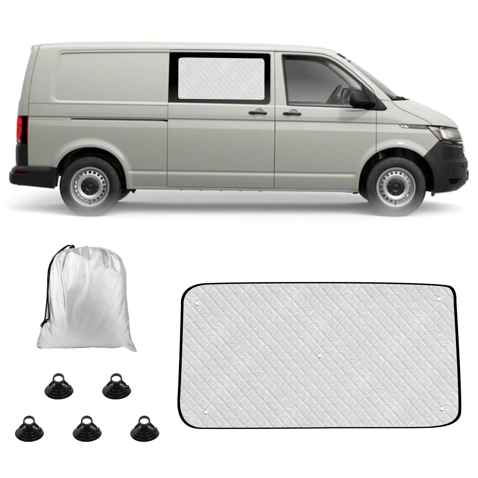 Thermomatte Passend für VW T4 Seitentür Schiebetür, Sonnenschutz Auto Frontscheibe Innen Passend, Auto Sonnenblende Frontscheibenabdeckung, Seitentür Schiebetür Sonnenblende Thermomatte Passend für VW T4 Seitentür Schiebetür, Sonnenschutz Auto Frontscheibe Innen Passend, Auto Sonnenblende Frontscheibenabdeckung, Seitentür Schiebetür Sonnenblende von HEBERUCK