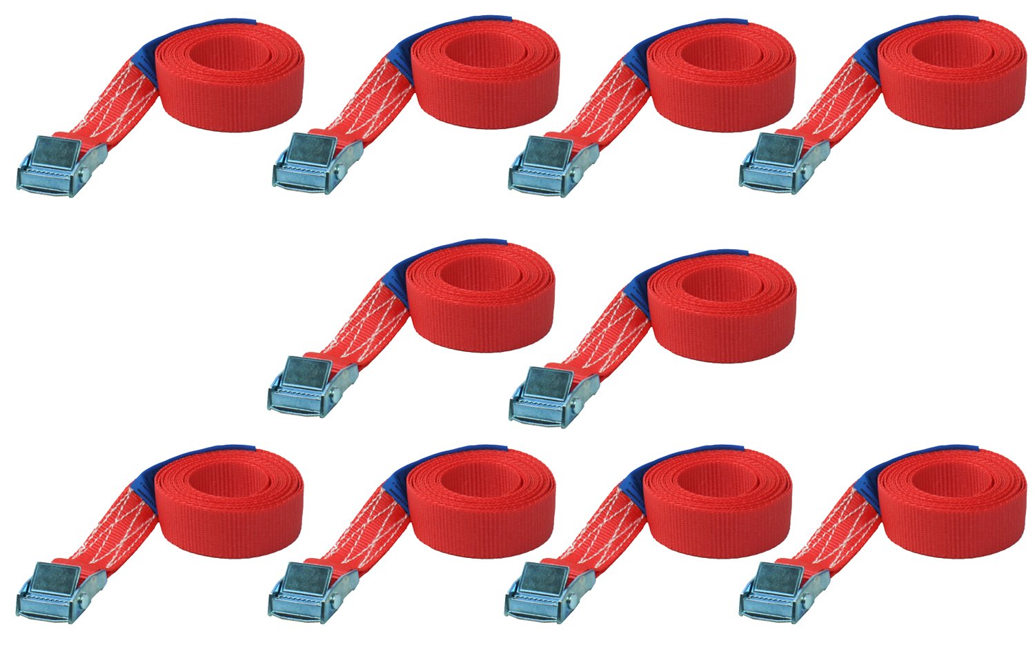 10x 5 meter Befestigungsriemen Spanngurt Zurrgurte Schnellspanner Schnellverschluss Gurt Bindegurte mit Klemmschloss 25mm Breit 10er set 10x 5 meter Befestigungsriemen Spanngurt Zurrgurte Schnellspanner Schnellverschluss Gurt Bindegurte mit Klemmschloss 25mm Breit 10er set von HEDEF HALAT