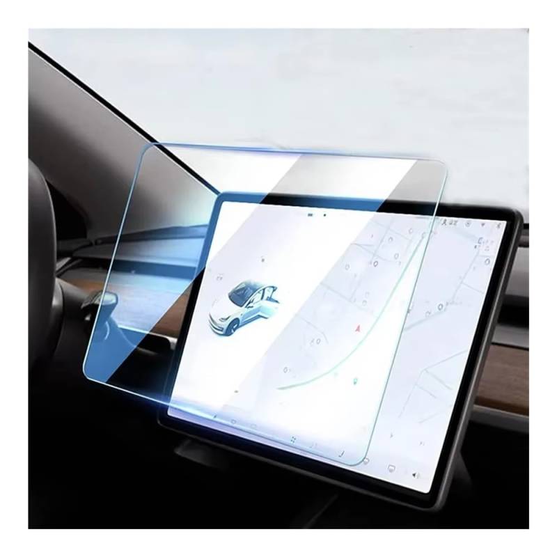 Auto Display Schutz Folie 15 Zoll Touch Screen Protector für Model 3 für Model Y Center Control Screen Glas Film Definition Anti Fingerprintc von HEEGIN