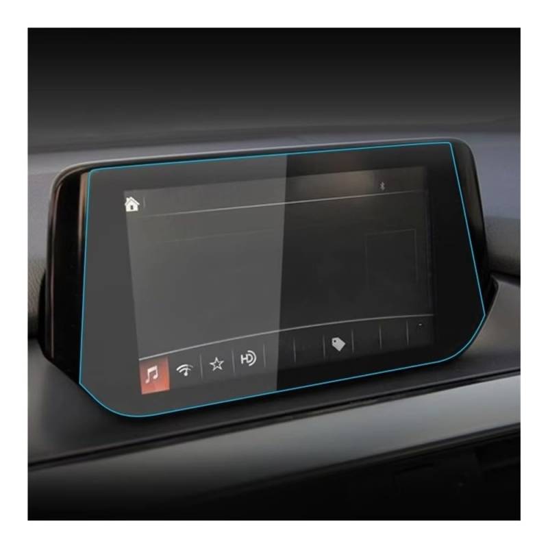 Auto Display Schutz Folie 7 Zoll für für 6 2016 Jahr Armaturenbrett Navigation Membran Auto GPS Display Glas Displayschutzfolie Autoaufkleber von HEEGIN