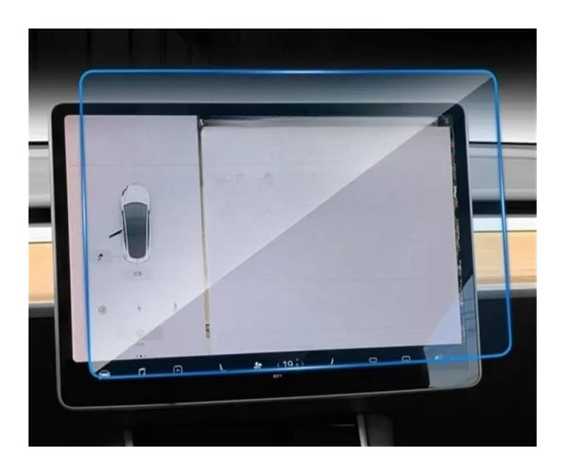 Auto Display Schutz Folie 9H Matt-Displayschutzfolie für Model 3 für Model Y 2023–2021 Center Control Navigation Film Auto-Modifikationszubehör von HEEGIN