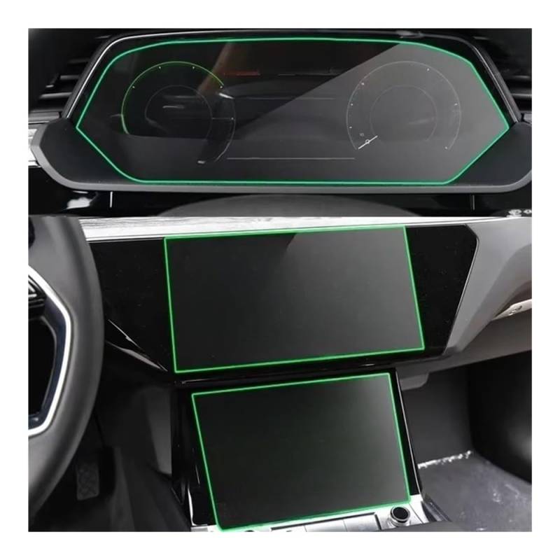 Auto Display Schutz Folie Auto GPS Navigierung Dashboard Schutz Bildschirm Schutz Film Aufkleber Auto Zubehör Für E-tron 2018-2021 von HEEGIN