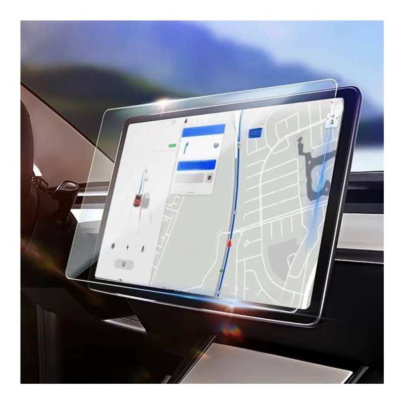 Auto Display Schutz Folie Auto Navigations Touchscreen Schutzfolie für Model 3 für Model Y für Model S für Model X Glas Displayschutzfolie Auto Innenausstattung von HEEGIN