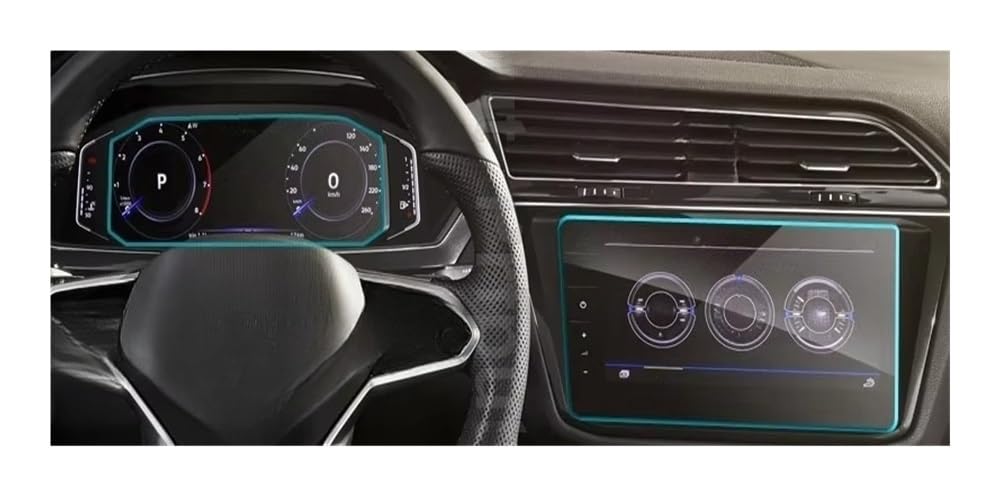 Auto Display Schutz Folie Auto Navigierung Displayschutzfolie Aufkleber Schutz für Tiguan für Allspace 2022 Dashboard von HEEGIN