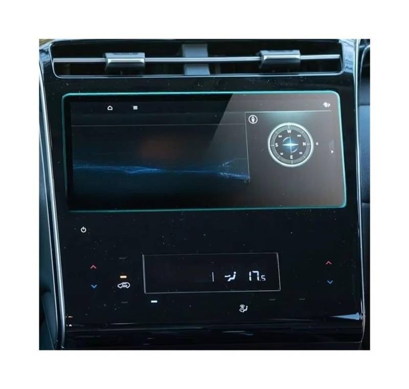 Auto Display Schutz Folie Auto-Schutzbildschirm-Aufkleber für Tucson für Elite 2021 10,25 Zoll Auto-GPS-Navigationsradio AU-Version von HEEGIN