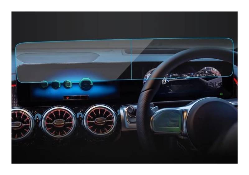 Auto Display Schutz Folie Autoaufkleber Displayschutzfolie für Benz für EQB 2023 Navigator Displayschutzfolie Autozubehör für Fahrzeuge von HEEGIN