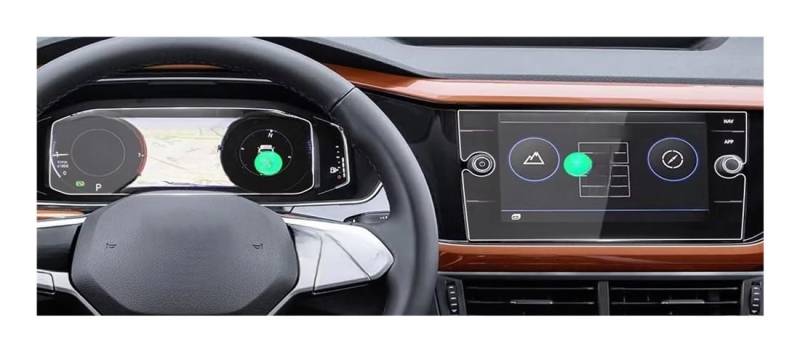 Auto Display Schutz Folie Autoaufkleber Meter Displayschutzfolie für T-Cross 2023 für Tcross Display Schutzfolie Navigation Zubehör von HEEGIN