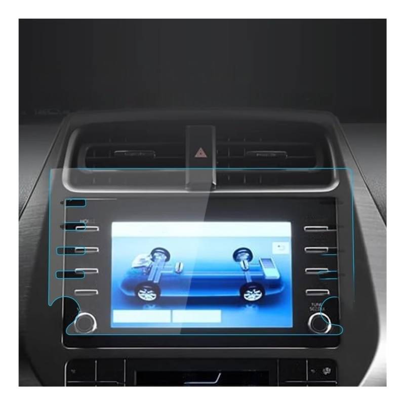 Auto Display Schutz Folie Autozubehör für Prius Displayschutzfolie 2023 Mittelkonsole Glasschutzfolie Navigator Schutzfolie von HEEGIN