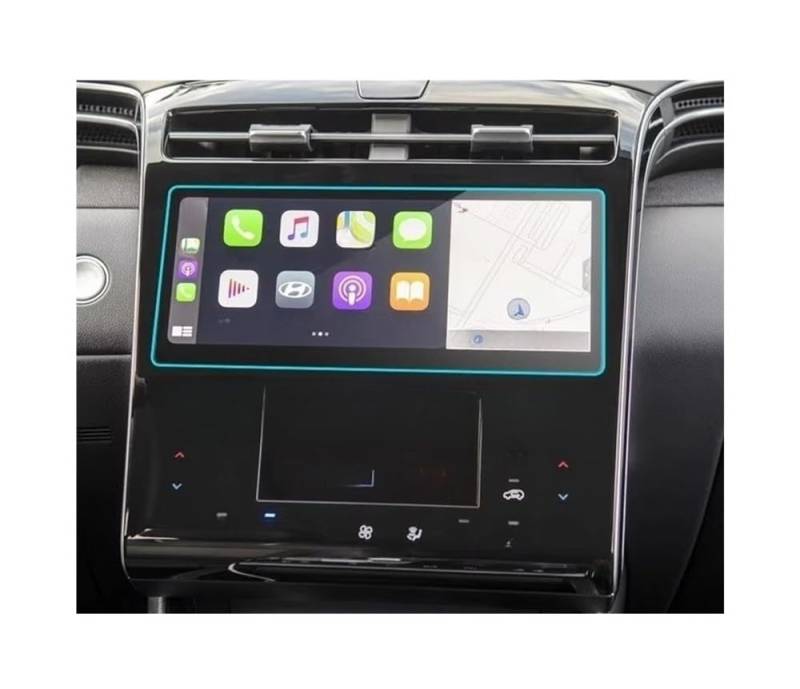 Auto Display Schutz Folie Display-schutzfolie Aufkleber Armaturenbrett Schutz Für Tucson Für NX4 2021-2022 Auto Navigtion von HEEGIN