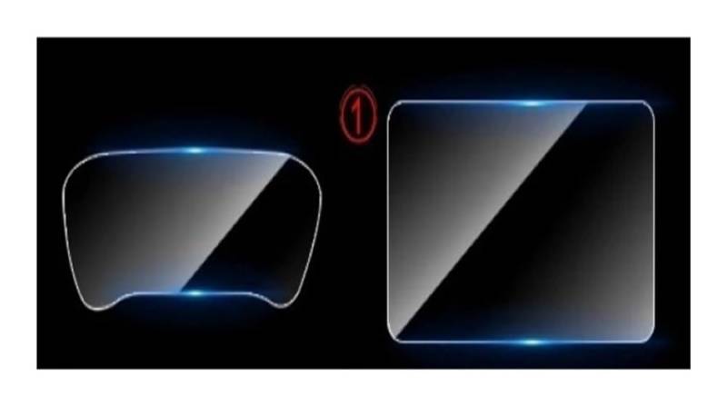 Auto Display Schutz Folie Displayschutzfolie Center Control Navigation HD Filmschutz Autozubehör für BYD für Song für Plus für Champion Edition von HEEGIN