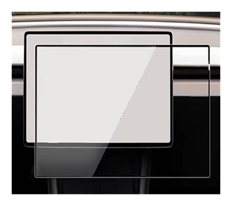 Auto Display Schutz Folie Displayschutzfolie für Model 3 für Highland 2024 für Model Y für Juniper 2025 Bildschirmfolie für die hintere Mittelsteuerung von HEEGIN