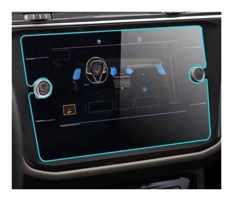 Auto Display Schutz Folie Displayschutzfolie für Tiguan für SEL 2021–2022 Auto Digital Cockpit zentrale Steuerung von HEEGIN