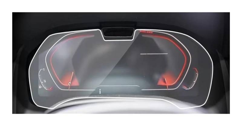 Auto Display Schutz Folie Für G01 Für G08 Für ix3 2021 Displayschutzfolie für die Mittelkonsole des Autos, Anti-Kratz-Radioglasfolie, Zubehör von HEEGIN