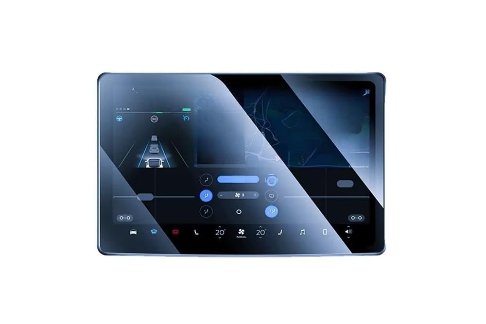Auto Display Schutz Folie Für Model 3 Für Highland Anti-Blaulicht-Filmschutz Hintere Reihe Center Control Touchscreen-Schutz-HD-Film von HEEGIN
