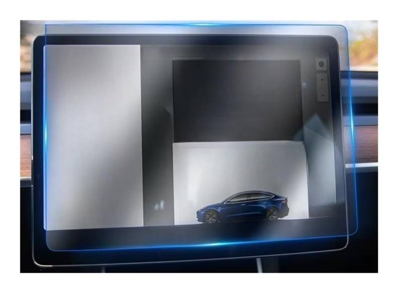 Auto Display Schutz Folie Für Model 3 Für Model Y 2019-2023 Displayschutzfolie für die Mittelkonsole des Autos Anti-Kratz-Glasfolie Zubehör von HEEGIN
