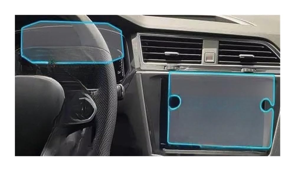 Auto Display Schutz Folie Für Tiguan 2021 2022 Auto Navigtion Dashboard Glas Bildschirm Schutz Film Innen Zubehör Aufkleber von HEEGIN