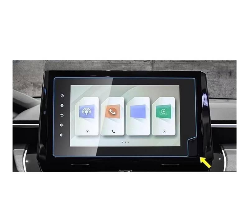 Auto Display Schutz Folie Gehärtetem Auto Screen Protector Film Navigation Touch Display Aufkleber Für Corolla Für Cross Für XG10 2021-2025 von HEEGIN