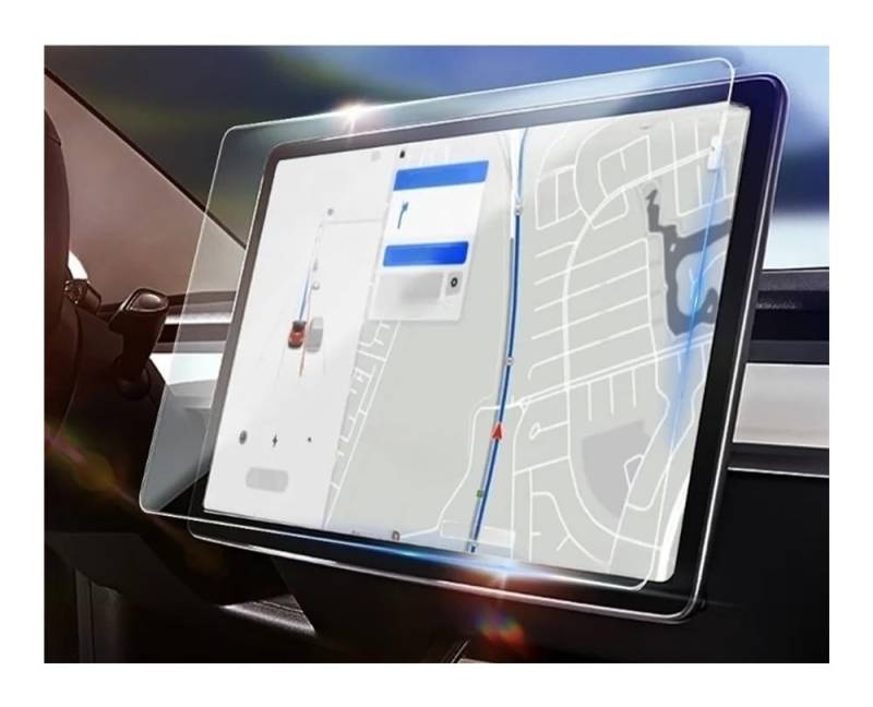 Auto Display Schutz Folie Glas-Displayschutzfolie für Modell 3 für Modell Y Mittelkonsolen Display blendfrei HD Film Schutzabdeckung Displayschutzfolie von HEEGIN