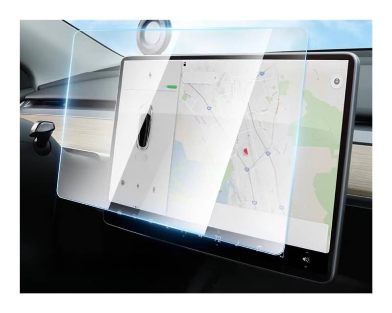 Auto Display Schutz Folie HD Matte Screen Protector Für Model 3 Für Model Y Zubehör 2024-2022 Center Display Film Anti-Glare von HEEGIN