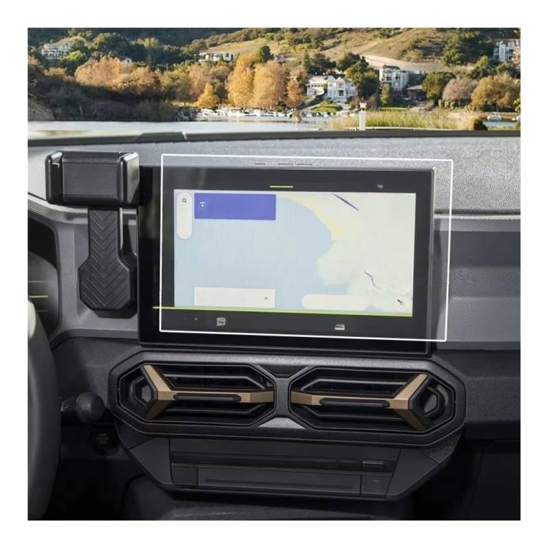 Auto Display Schutz Folie TPU-Schutzfolie für Dacia für Duster für Dacia Spring 2024 10,1 Zoll Autoradio GPS-Navigation Anti-Kratz-Innenfolie von HEEGIN