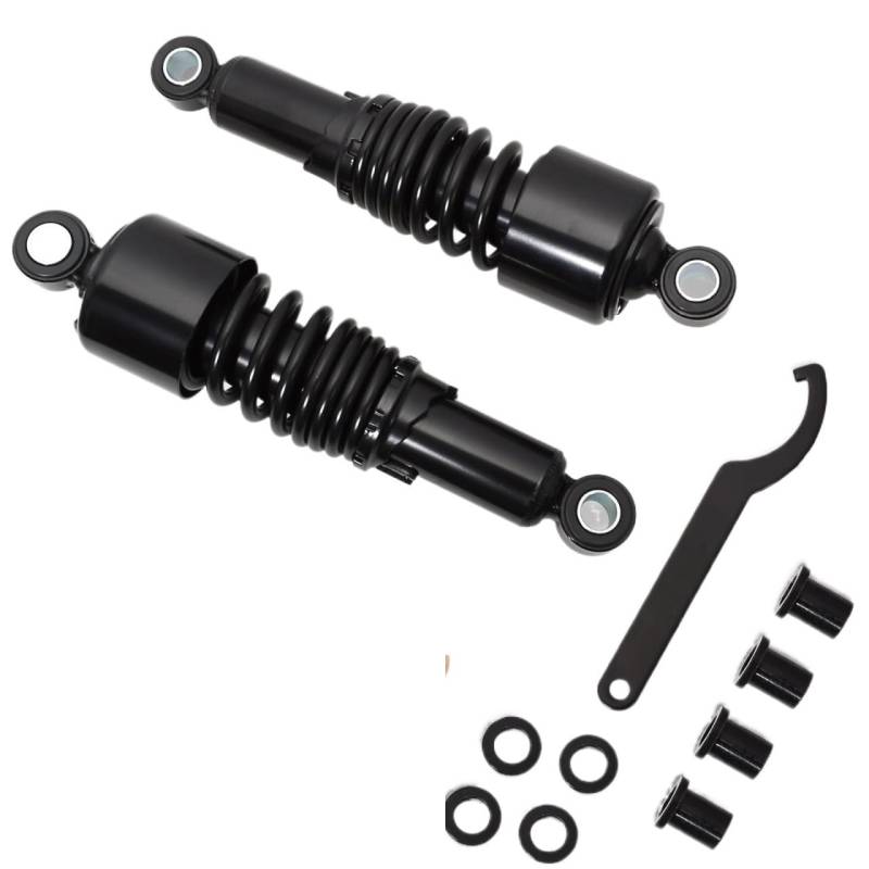 Motorräder Stoßdämpfer Dämpfer Motorrad Zubehör 10,5 "267mm Hinten Stoßdämpfer Suspension Für Für Sportster 1200 Eisen 883 Superlow Roadster 2004-2012 von HEEGIN