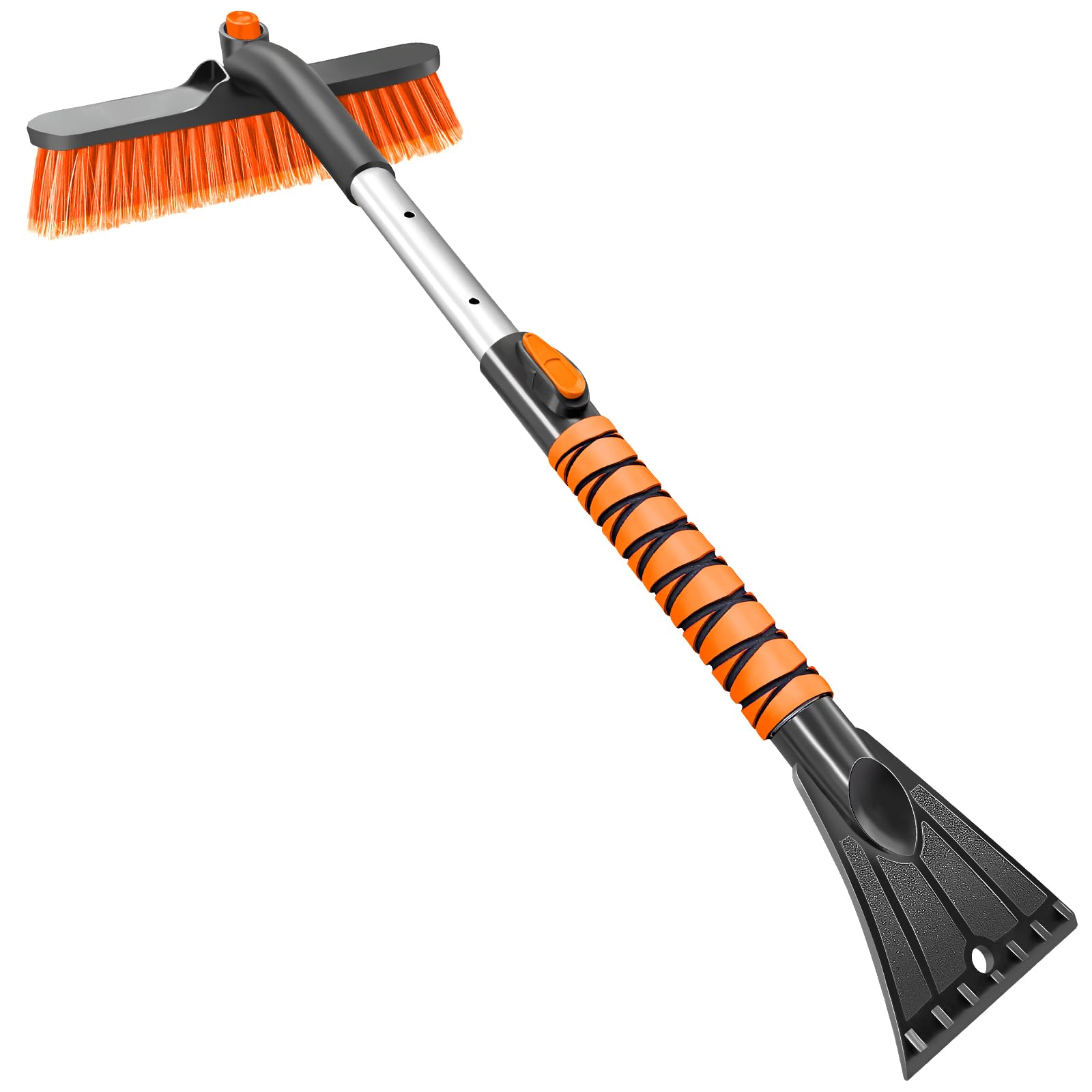 HEEYA Eiskratzer Auto, 84cm Auto Schneebürste ausziehbarer Schneekratzer und Bürste mit Schaumstoffgriff für Windschutzscheibe, Fenster, SUV, LKW - Orange HEEYA Eiskratzer Auto, 84cm Auto Schneebürste ausziehbarer Schneekratzer und Bürste mit Schaumstoffgriff für Windschutzscheibe, Fenster, SUV, LKW - Orange von HEEYA