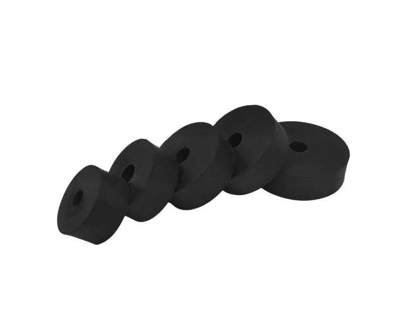 HEGAPRO Gummiklotz Gummiblock Gummiunterlage Gummiplatte Wagenheber Gummipuffer Gummi 60-100mm Durchmesser (70mm) von HEGAPRO